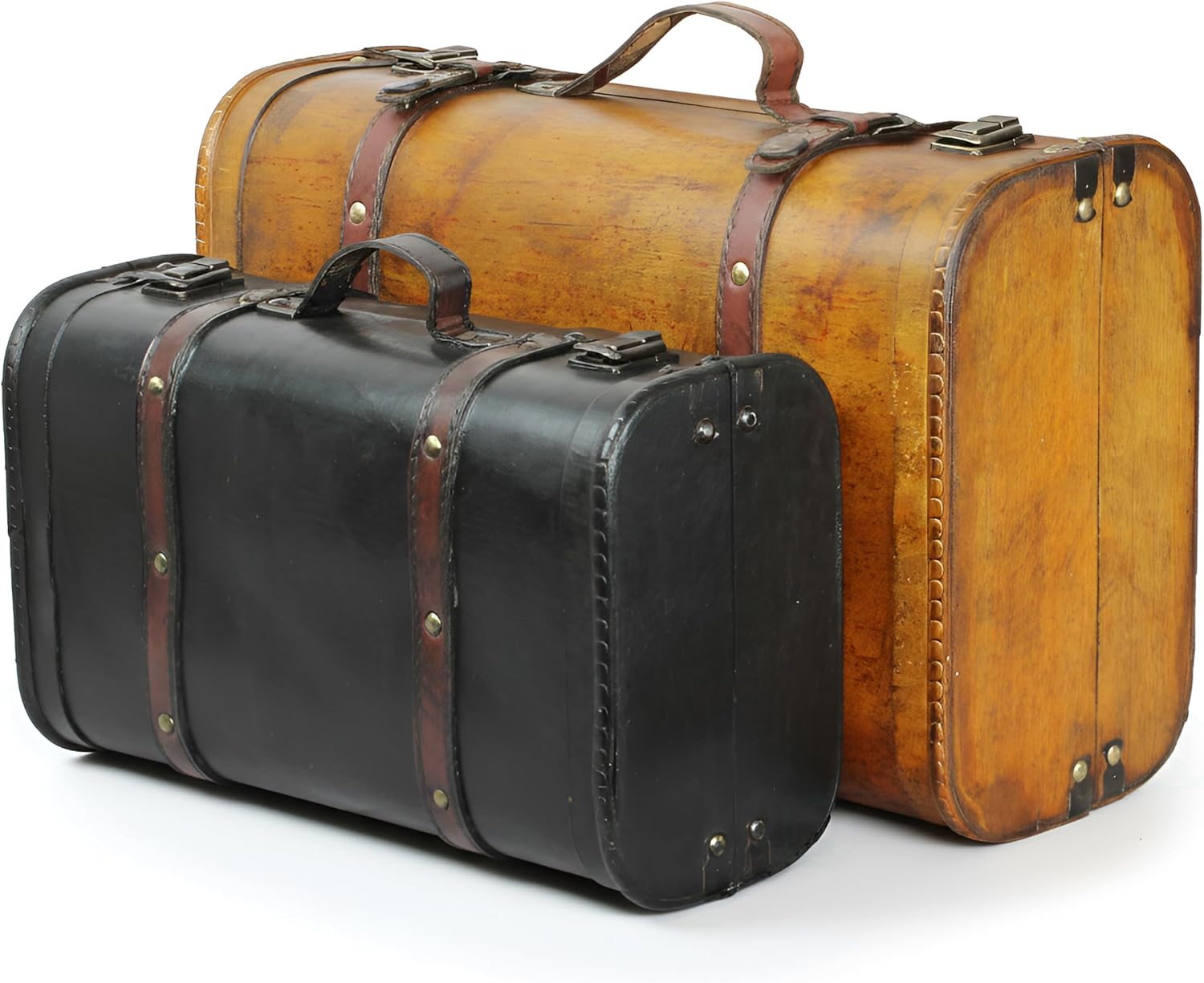 ヴィンテージ　トランクx2 Vintage Keepsake Trunk & Suitcase Set of 2 Decorative Storage